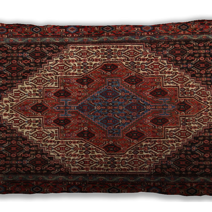 Traditional Classic Rectangular Sienna Brown Lumbar Throw Pillow, 13 inch by 19 inch, lbtr2231