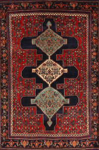 Machine Washable Traditional Chestnut Brown Rug, wshtr2232