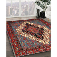 Traditional Dark Almond Brown Persian Rug, tr2233