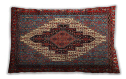 Traditional Classic Rectangular Dark Almond Brown Lumbar Throw Pillow, 13 inch by 19 inch, lbtr2233