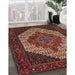 Machine Washable Traditional Saffron Red Rug in a Family Room, wshtr2234