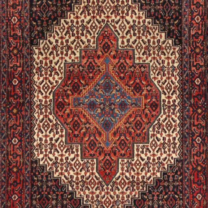 Machine Washable Traditional Saffron Red Rug, wshtr2234