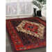 Machine Washable Traditional Sepia Brown Rug in a Family Room, wshtr2236