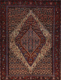 Machine Washable Traditional Sepia Brown Rug, wshtr2237