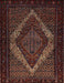 Machine Washable Traditional Sepia Brown Rug, wshtr2237