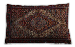 Traditional Classic Rectangular Sepia Brown Lumbar Throw Pillow, 13 inch by 19 inch, lbtr2237