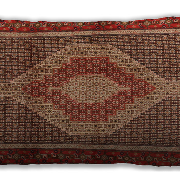 Traditional Classic Rectangular Tomato Red Lumbar Throw Pillow, 13 inch by 19 inch, lbtr2238