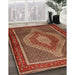 Traditional Red Persian Rug in Family Room, tr2238