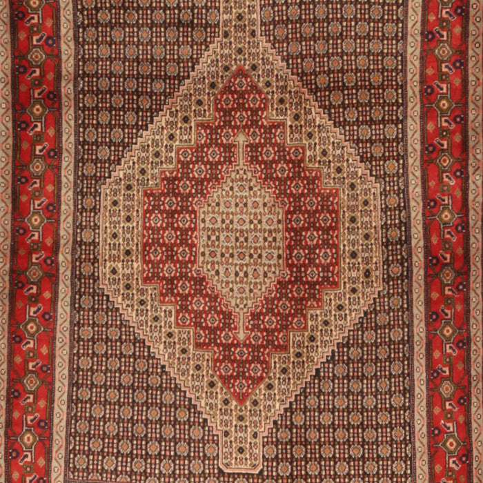 Machine Washable Traditional Tomato Red Rug, wshtr2238