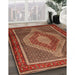 Machine Washable Traditional Tomato Red Rug in a Family Room, wshtr2238