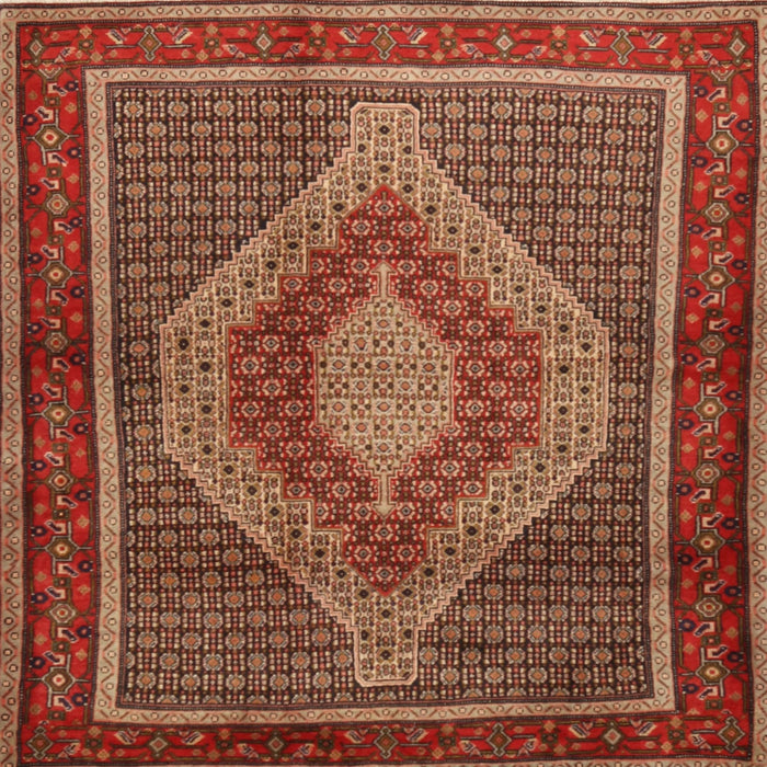 Square Traditional Red Persian Rug, tr2238