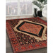 Traditional Deep Red Persian Rug in Family Room, tr2239