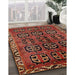 Traditional Crimson Red Persian Rug in Family Room, tr223
