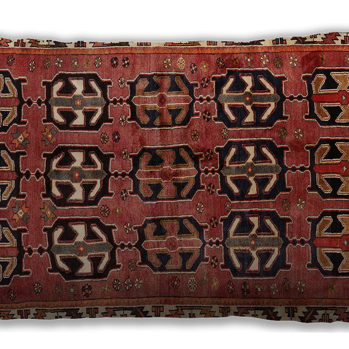 Traditional Classic Rectangular Crimson Red Lumbar Throw Pillow, 13 inch by 19 inch, lbtr223