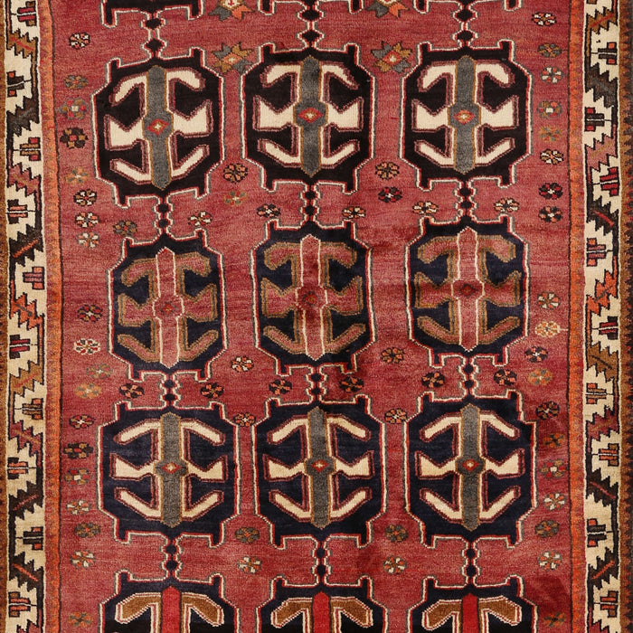 Machine Washable Traditional Crimson Red Rug, wshtr223