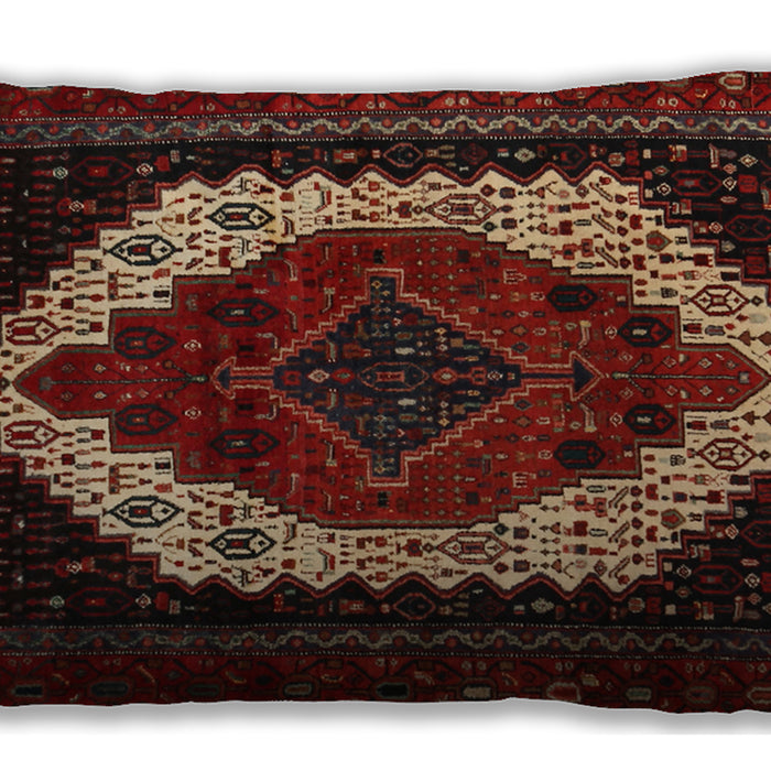 Traditional Classic Rectangular Chestnut Brown Lumbar Throw Pillow, 13 inch by 19 inch, lbtr2240