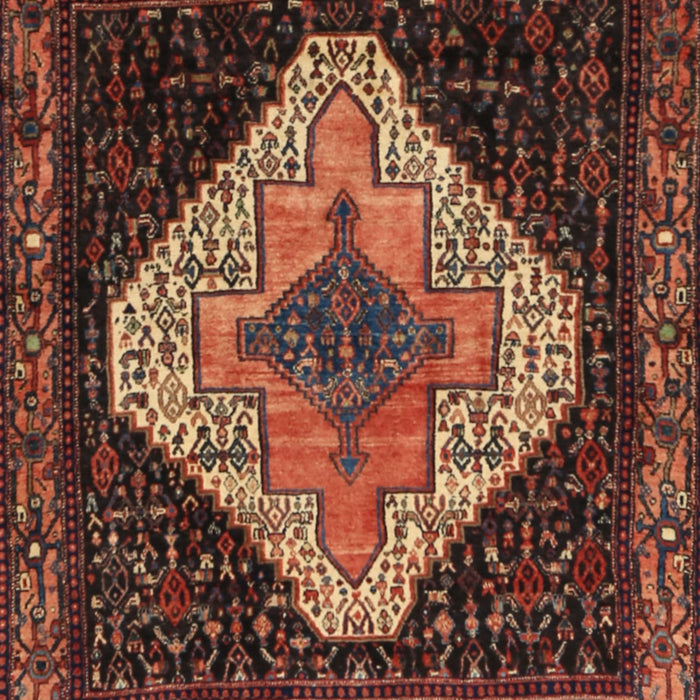 Machine Washable Traditional Vermilion Red Rug, wshtr2241