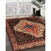 Machine Washable Traditional Vermilion Red Rug in a Family Room, wshtr2241