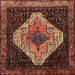Square Traditional Red Persian Rug, tr2241