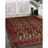 Traditional Dark Sienna Brown Persian Rug, tr2243