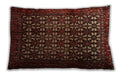 Traditional Classic Rectangular Dark Sienna Brown Lumbar Throw Pillow, 13 inch by 19 inch, lbtr2243