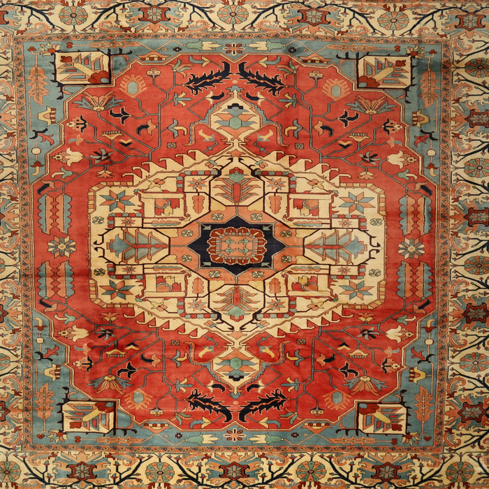 Square Traditional Brown Persian Rug, tr2244