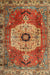 Machine Washable Traditional Peru Brown Rug, wshtr2244