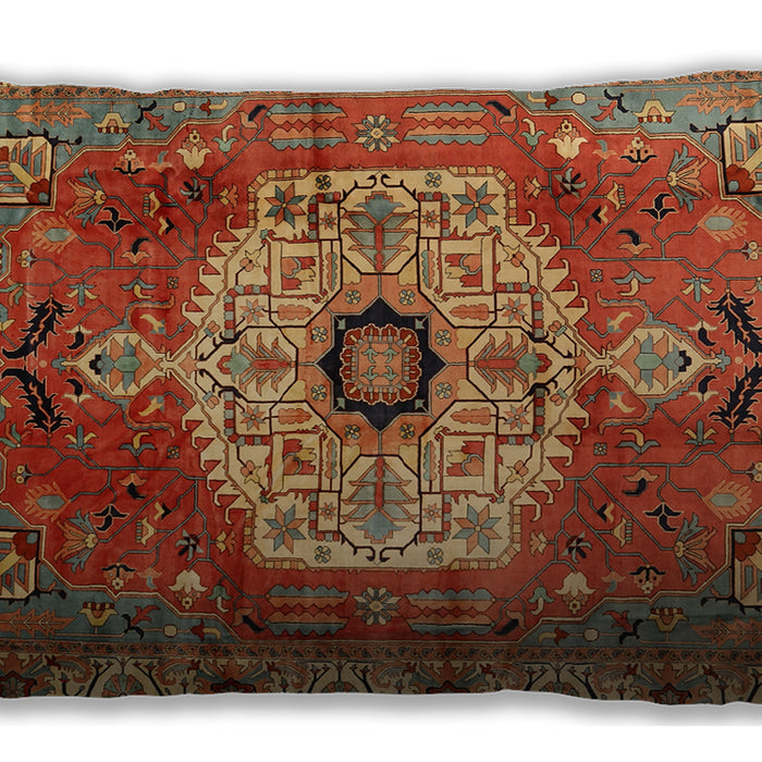 Traditional Classic Rectangular Peru Brown Lumbar Throw Pillow, 13 inch by 19 inch, lbtr2244