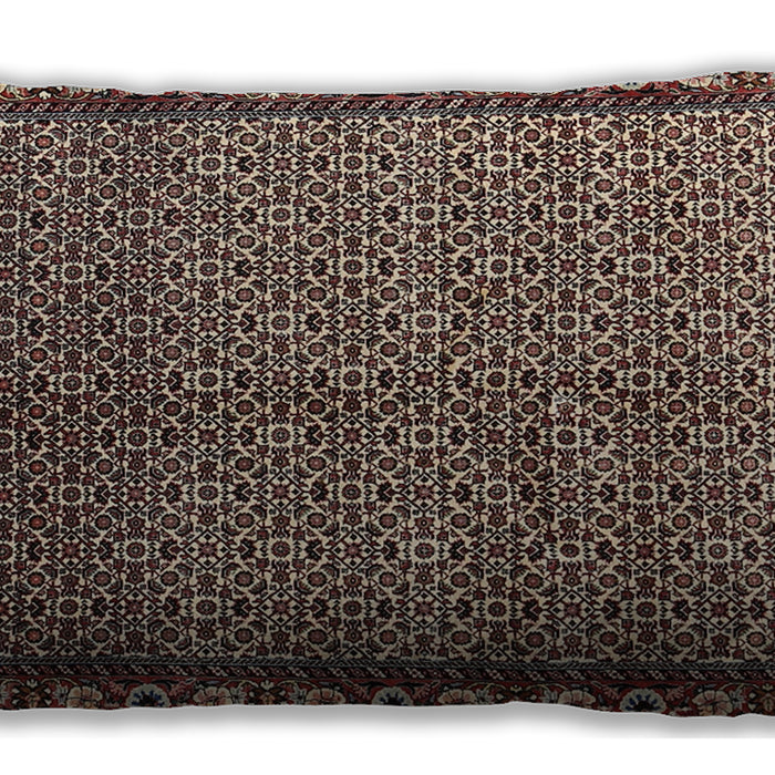 Traditional Classic Rectangular Red Lumbar Throw Pillow, 13 inch by 19 inch, lbtr2245