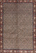 Machine Washable Traditional Night Red Rug, wshtr2245