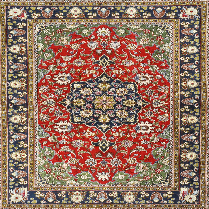 Round Machine Washable Traditional Light French Beige Brown Rug, wshtr2246