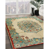 Traditional Brown Medallion Rug, tr2247