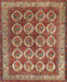 Machine Washable Traditional Fire Brick Red Rug, wshtr2248