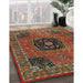 Traditional Brown Persian Rug in Family Room, tr2249
