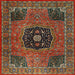Square Traditional Brown Persian Rug, tr2249