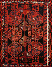 Machine Washable Traditional Tomato Red Rug, wshtr224