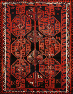Machine Washable Traditional Tomato Red Rug, wshtr224
