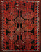 Machine Washable Traditional Tomato Red Rug, wshtr224