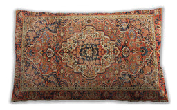 Traditional Classic Rectangular Brown Sand Brown Lumbar Throw Pillow, 13 inch by 19 inch, lbtr2250