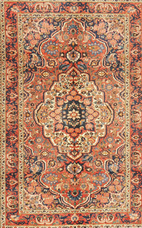 Machine Washable Traditional Sand Brown Rug, wshtr2250