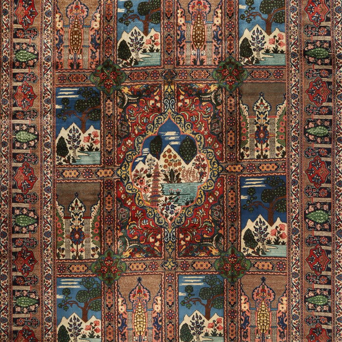 Traditional Dark Almond Brown Persian Rug, tr2253