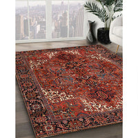 Traditional Gold Brown Persian Rug, tr2255