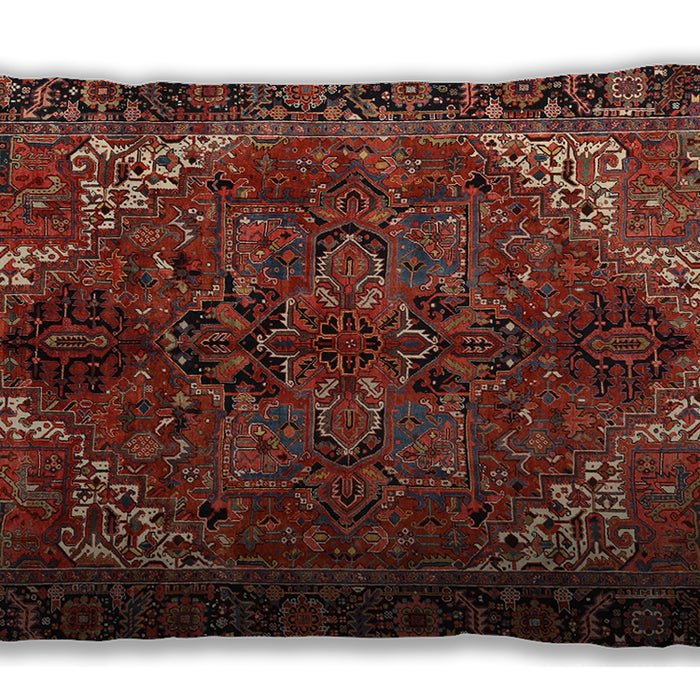 Traditional Classic Rectangular Petra Gold Brown Lumbar Throw Pillow, 13 inch by 19 inch, lbtr2255