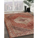 Machine Washable Traditional Tomato Red Rug in a Family Room, wshtr2256