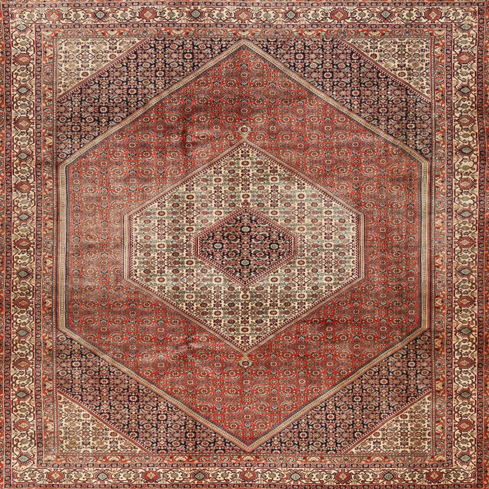 Square Traditional Red Persian Rug, tr2256