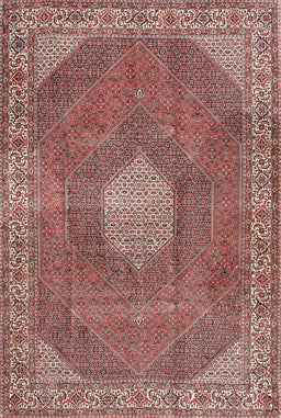 Machine Washable Traditional Fire Brick Red Rug, wshtr2257
