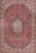 Machine Washable Traditional Fire Brick Red Rug, wshtr2257