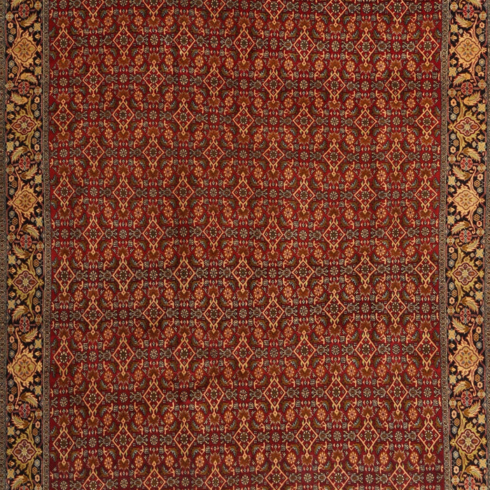 Machine Washable Traditional Red Rug, wshtr2258