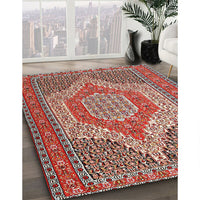 Traditional Tan Brown Persian Rug, tr225