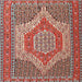 Square Traditional Tan Brown Persian Rug, tr225